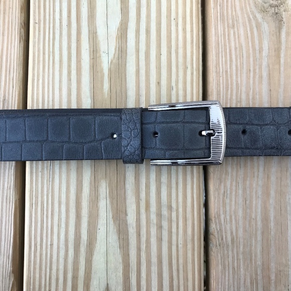 Mens Waistband Genuine Supreme Real Leather Croc P - Picture 4 of 8